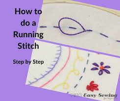 This time i have a really old sample to share. The Running Stitch For Hand Embroidery Easy Sewing For Beginners
