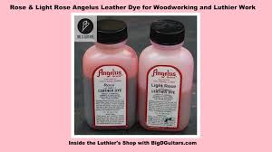 Rose And Light Rose Angelus Leather Dye For Woodworking And Luthier Work