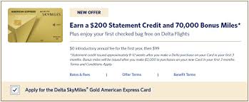 American express delta skymiles credit card offers. Update 70k 200 Still Available Get 70k Amex Delta Gold Offer With 200 Statement Credit When Making A Dummy Booking