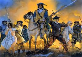 Lord Lewis Gordon And His Master Burner 1646 Historical Illustration Scottish Army Historical Artwork