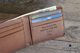 Gift For Groom From Bride On Wedding Day Husband Wedding Gift Etsy Personalized Gifts For Men Personalized Leather Wallet Boyfriend Gifts