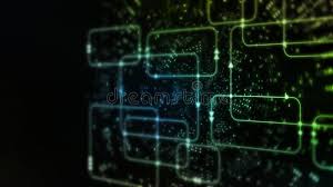 3d Rendering Of Digital Abstract Technology Colorful