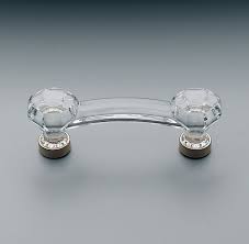 Traditional Clear Glass Pull 3 Glass Drawer Pulls Glass Dresser Restoration Hardware Bathroom