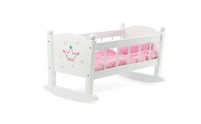 Amazon Com Emily Rose Doll Cradle Doll Furniture Doll Bed Fits 14 18 Inch Dolls Includes Doll Bedding Toys Games