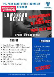 Ada yang punya brosur loker di pabrik tas bentul. Lowongan Kerja Operator Produksi Pt Parkland World Indonesia Pabrik Sepatu Rembang Lowongan Rembang