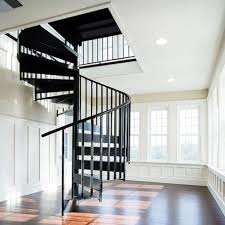 The Haverford Compact Indoor Steel Spiral Stairs Paragon Stairs Prefab Stairs Spiral Staircase Kits Spiral Stairs