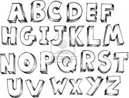 Calendriers de l'avent à imprimer. Lettre De L Alphabet Coloriage A Dessiner
