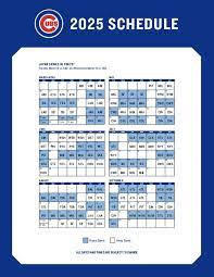 Cubs Schedule Printable