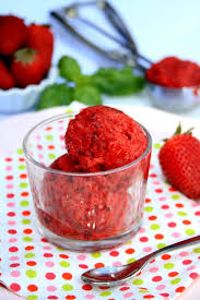 Sorbet Fraise Basilic Sans Sorbetiere Amandine Cooking Recette Sorbet Sorbet Fraise Fraise Basilic