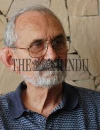 Noble laureate Robert Curl Jr during an interaction with 'The Hindu" in  Visakhapatnam on...