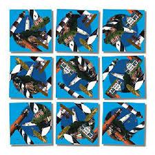 A solution to a scramble squares puzzle is an arrangement of the nine pieces into a 3 3 grid so that the adjacent half images on adjacent pieces together create a complete. B Dazzle Outer Banks Lighthouses Scramble Squares 9 Piece Puzzle Puzzles Toys Games Innovatordiaries Com