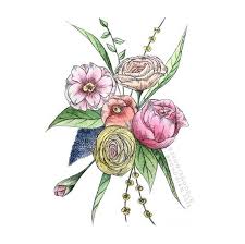 Spring Bouquet Original Watercolor Painting Botanical Etsy Original Watercolors Original Watercolor Painting Botanical Illustration Vintage