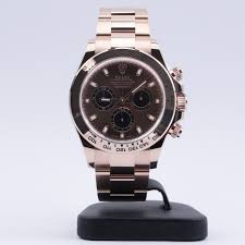Buy and sell luxury watches on stockx including the 40mm rolex daytona 116595rbow in rose gold and thousands of other luxury watches from top brands. Rolex Daytona Cosmograph Everose Gold Chocolate Dial 116505 New 2021 Millenary Watches