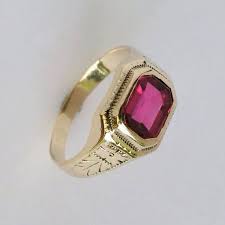 Men S Ruby Gold Ring Vintage Men S Gemstone Ring Mens Ring Men S Statement Ring Ruby Ring July B Mens Gold Ring Vintage Mens Gold Rings Mens Gemstone Rings