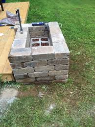 Keep joints to no more than 1/4 and allow a quarter to a half inch of clearance between the firebrick and the block for expansion. 1001 Goals Simple Diy Fire Pit
