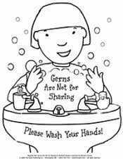 This printable hand washing colouring page is the perfect activity to do with your child to encourage hand washing. Germs Are Not For Sharing Coloring Page Teachervision
