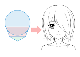 Anime hair is drawn using thick, distinct sections instead of individual strands. Beginner Guide To Drawing Anime Manga Animeoutline