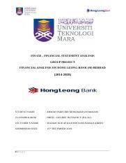Various activities are being planned to ensure constant engagement with the scholars. Financial Statement Analysis Assignment Docx Fin 658 U2013 Financial Statement Analysis Group Project Financial Analysis On Hong Leong Bank M Course Hero