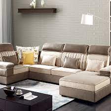 Como sofa with its contemporary design comprises a marble looking end table. Supply New Design Sofa Cloth Living Room U Shape Corner Fabric Sofa Factory Quotes Oem