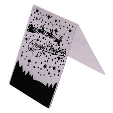 On the upper edge, make the lines of the equal lengths each at a distance of 1 cm. Everpert Merry Christmas Pattern Plastic Embossing Folders For Diy Card Making Photo Album Scrapbooking Decoration Supplies Buy Online In Andorra At Andorra Desertcart Com Productid 67562532