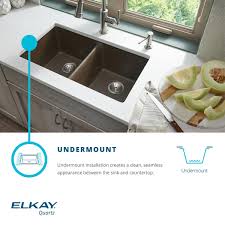 Maybe you would like to learn more about one of these? Elkay Quartz Classic Elgou3321lwh0 White Offset 40 60 Double Bowl Undermount Sink Kitchen Bath Fixtures Bonsaipaisajismo Kitchen Sinks