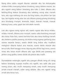 2 contoh pengalaman pribadi bahasa sunda singkat 4 palagraf indit ka ci panas ciater. Tolong Buatkan Cerita Pengalaman Menggunakan Bahasa Ngoko Alus Brainly Co Id