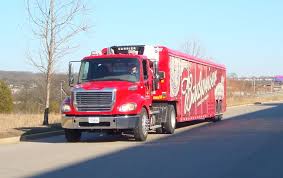 Budweiser Freightliner Trucks M2 Tractor With Mickey Truck Bodies Side Loader Beverage Truck Transform Your Commercial Delivery Trucks Beer Truck Hand Trucks