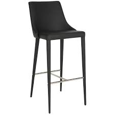 Pull one or two up to the kitchen island to enjoy a quick breakfast, or take in your latest read at a tall bistro table in the nook. Safavieh Mid Century Modern Black Leather Bar Stool