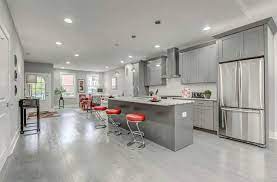 Dark grey cabinets on the lower half only make this room. 30 Gray And White Kitchen Ideas Designing Idea