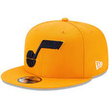 Men S New Era Gold Utah Jazz Statement Edition 9fifty Adjustable Hat Adjustable Hat Utah Jazz New Era