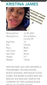⚠️Missing Children of Color⚠️ KRISTINA JAMES Missing SinceJul 30, 2023...