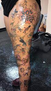 16 90s Tattoo Leg Idea 90s Tattoos Cartoon Tattoos Sleeve Tattoos