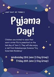 See more ideas about pajama day, preschool, pj day. Elanora Heights Community Preschool Pyjama Day Science Show Wednesday June 23 Friday June 25 Children Are Invited To Come To Preschool On The Last Day Of Term Next