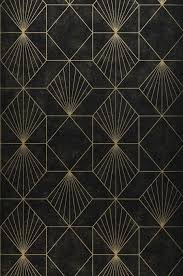 Black And Gold Pattern Wallpaper Wallpaper Maurus Wallpaper From The 70s Art Deco Wallpaper Art Deco Pattern Pattern Art