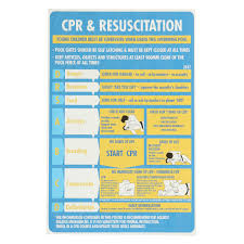 600x400mm Plastic Cpr Resuscitation Chart Drsabc Pool Spa Safety Sign Wall Sticker