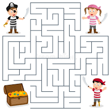 Download Pirates Treasure Maze For Kids Stock Vector Image 30615463 Avec Images Activites Des Pirates Jeux Pirate Cartes Au Tresor Des Pirates