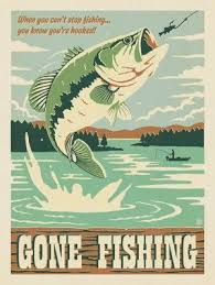 Gone Fishing Gone Fishing Vintage Fishing Fish Art