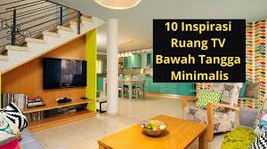 Seperti yang kita ketahui desain tangga rumah minimalis akan membuat ruangan kosong dibawahnya. 10 Inspirasi Ruang Tv Bawah Tangga Minimalis Youtube