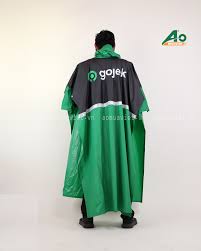 Áo mưa cánh dơi nhựa phối có phản quang (Gojek) - Áo Mưa Việt