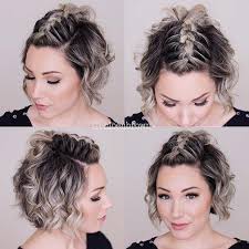 A work of art right up your it's a quick simple style that goes with almost every occasion and every hairstyle. 23 Quick And Easy Braids For Short Hair Zopf Kurze Haare Kurze Haare Zopfe Zopffrisuren