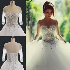Popular Cheap Luxury Rhinestone Illusion Beaded Tulle Wedding Party Dresses Wd0010 Popular Cheap Luxury Rhinestone Illusion Beaded Tulle Wedding Party Dresses Vestidos De Novia Con Encaje Vestidos De Boda Vestido De