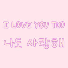But, you would say this when greeting someone, right? I Love You In Korean Letters