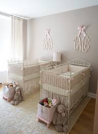 Does it have full size and toddler bed rails? Pink Ivory And Grey Twin Girls Nursery Project Nursery