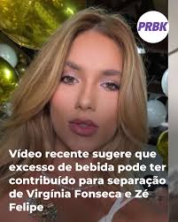 Um vídeo recente sugere que o excesso de bebida pode ter influenciado a  separação de Virgínia Fonseca e Zé Felipe. 🍷