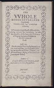How many sections is the book of psalms split into? Bay Psalm Book Wikipedia