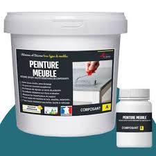 Peinture Meuble De Cuisine Melamine Stratifie Bois Salle De Bain Couleur Aspect Ral 5021 Bleu D Ea Peinture Meuble Cuisine Peinture Meuble Meuble Cuisine