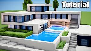 If you like that kind of creation / creations in minecraft, Minecraft How To Build A Large Modern House Tutorial 2 Youtube
