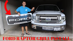 New chrome raptor style grill ford f150 forum community of ford truck fans. 2009 2014 F 150 Raptor Grill Install Youtube
