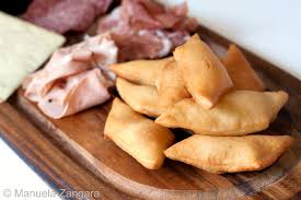 The gnocco fritto (italian pronunciation: Gnocco Fritto Meat Appetizers Food Bologna Food