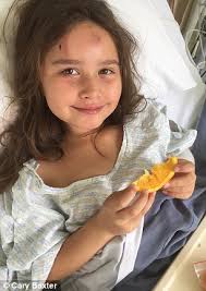 Annie Baxter walked away with cuts after being hit by car travelling at  80km/h